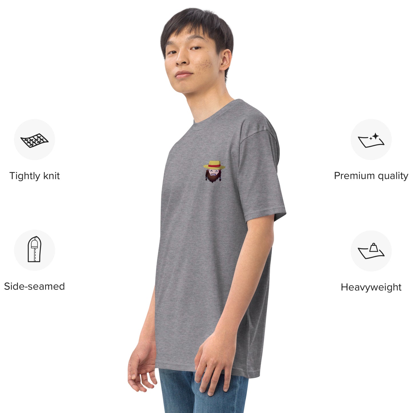 Always Flexible Men’s premium heavyweight tee