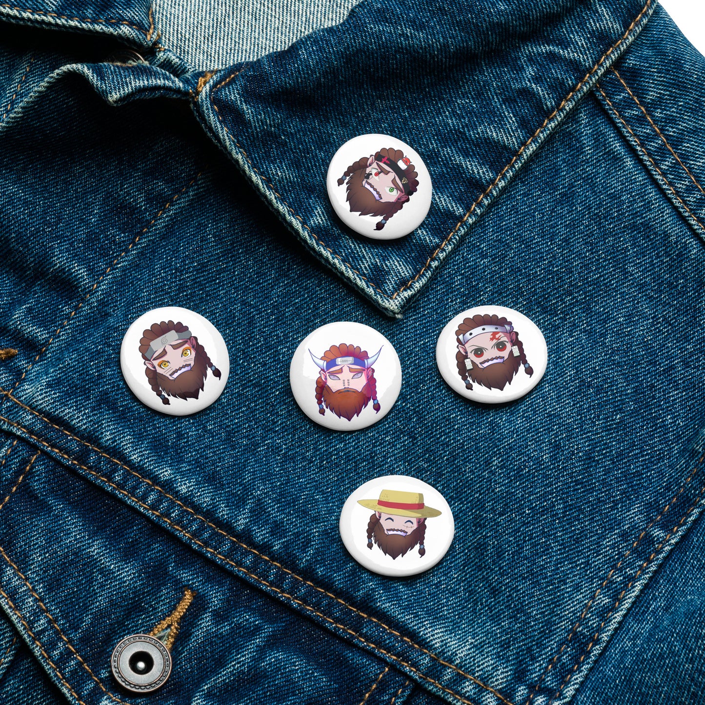 Anime Set of pin buttons
