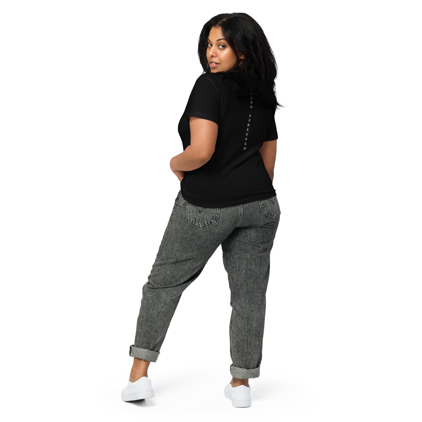 Always Stressed Women’s high-waisted t-shirt