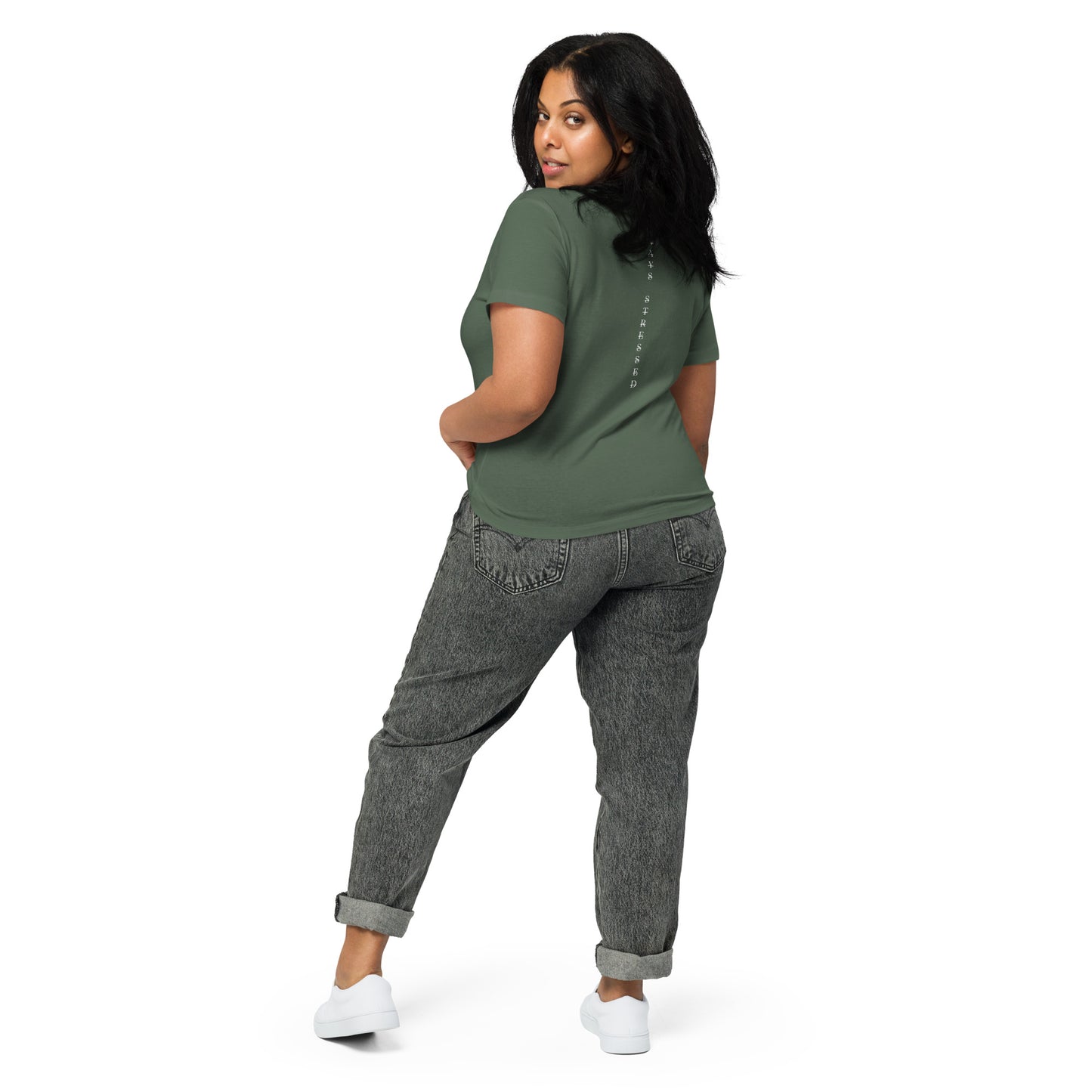 Always Stressed Women’s high-waisted t-shirt