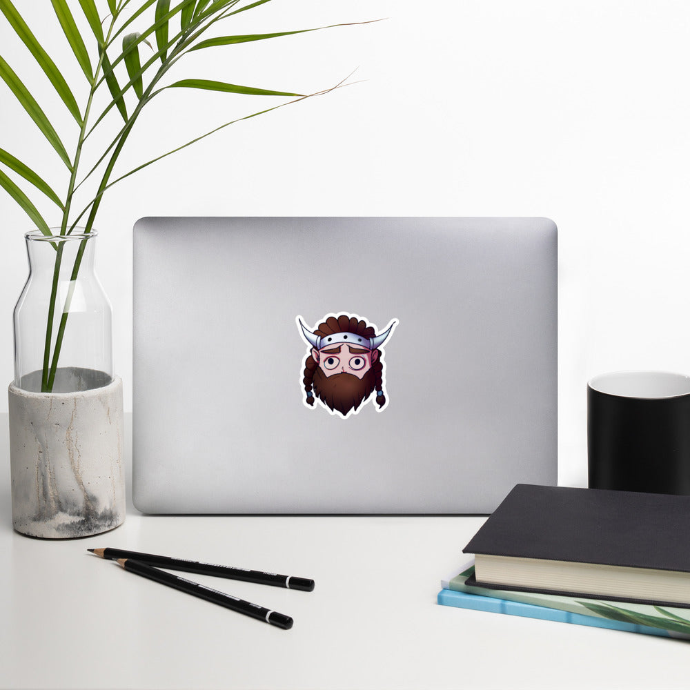 Stressed Viking Bubble-free stickers