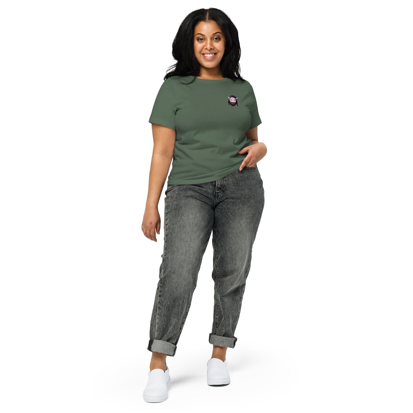 Always Happy Women’s high-waisted t-shirt